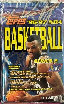 1996/97 Topps Basketball Series 2 Pack - Image 1 of 3