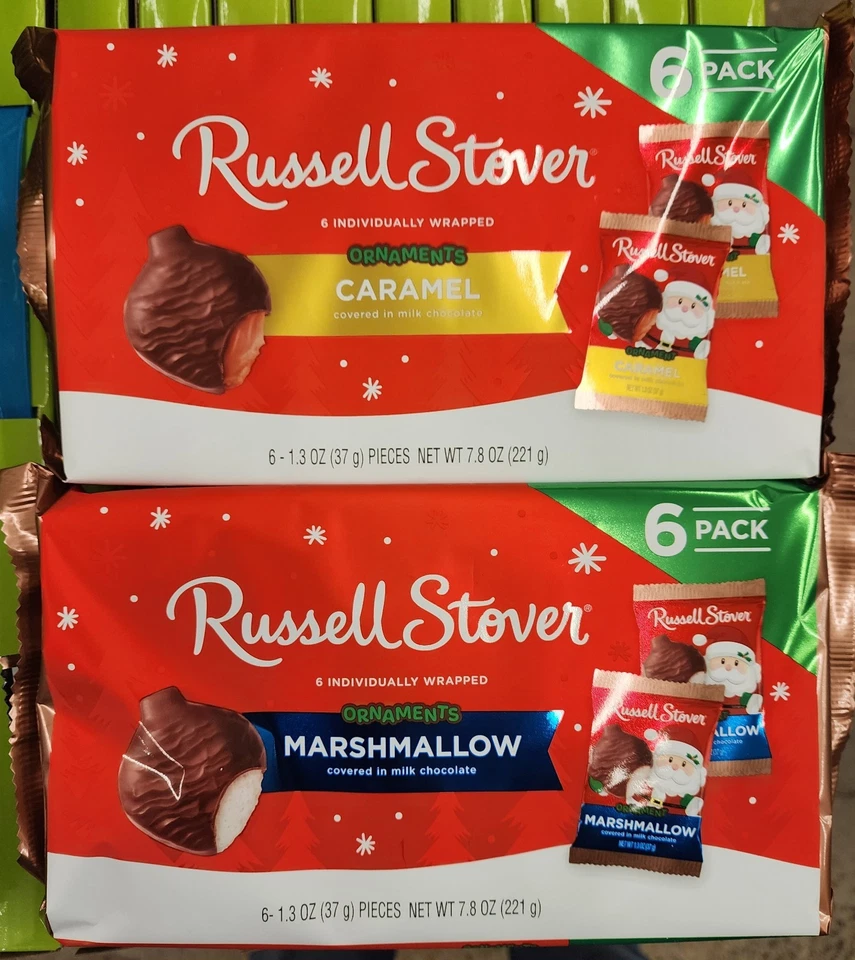 Paquete de 6 adornos de caramelo y malvavisco Russell Stover Foto 1 de 1