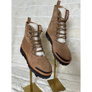 Bota de Senderismo Marc Fisher LTD Talla 6 Lizzie Suela Gamuza Piel de Oveja al Tobillo  - Imagen 1 de 6