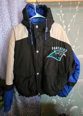 Chaqueta acolchada Mirage Classic Team NFL Panthers cremallera completa talla M vintage años 90 Foto 1 de 4