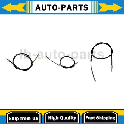 For 1983-1986 Jeep CJ7 2.5L Front Rear Parking Brake Cable 3x - Image 1 of 4