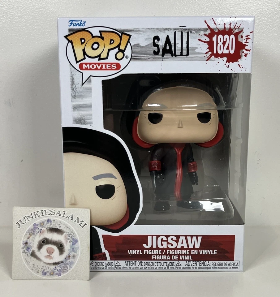 Rompecabezas Saw 10th Anniversary #1820 John Kramer ¡Funko Pop común! Vinilo Nuevo Foto 1 de 1