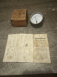Vintage Westinghouse Vest Pocket Dc Voltmeter Ammeter - Picture 1 of 11