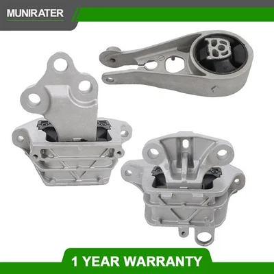 3PC New Motor & Trans Mount Set For 18-23 Chevrolet Equinox/GMC Terrain 1.5L FWD - Image 1 of 4