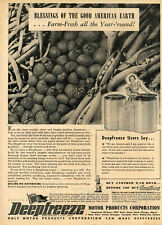 1943 Deepfreeze Motor Products Corp Farm Freezer Print Ad