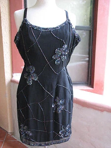 Together Dress Size 6 Black Sequin Cocktail Dress ADORABLE - Picture 1 of 4