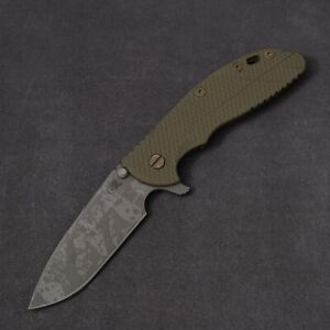 Hinderer Knives XM-24 4.0" BPU - OD Green G10 / Textured Lockside / S45VN