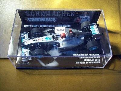 1/43 MINICHAMPS MICHAEL SCHUMACHER MERCEDES GP 2010 SHOWCAR COMEBACK EDITION - Image 1 of 4
