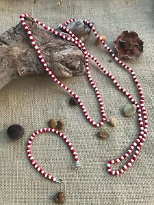 Collana Shango Orisha Collare e Pulsera Santeria Yoruba Religione Chango e Ilde - Foto 1 di 10