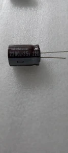 QTY 2 Nichicon 2200UF 35V 105-DEG LOW-ESR Radial Capacitors - Picture 1 of 1