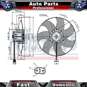 Nissens Left Engine Cooling Fan Motor Fits 2000 2001 2002 Volkswagen Beetle_SU - Picture 1 of 1