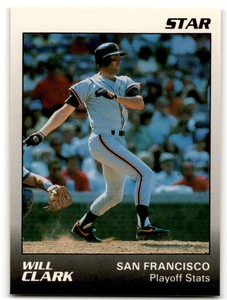 1989 STAR WILL CLARK SAN FRANCISCO GIANTS #9