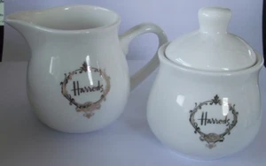 Vintage Harrods Cream Jug & Lidded Sugar Bowl. UK ONLY. Free Postage. - Picture 1 of 2