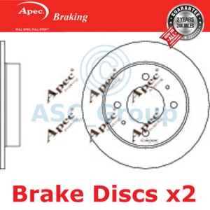 2x Discos De Freno Sólidos Apec De 258mm Calidad OE Reemplazo (Par) DSK346 - Imagen 1 de 1