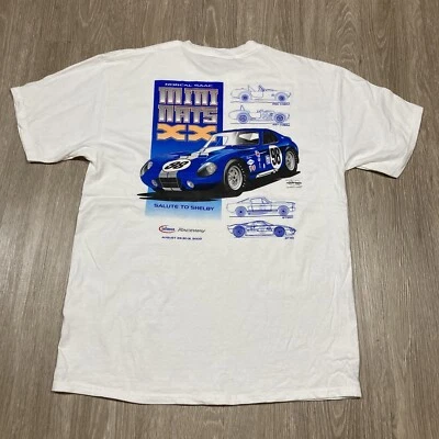 Camiseta Shelby grande anos 90 00s Y2k Salute Cobra Hot Rod clássica carro camiseta - Imagem 1 de 4