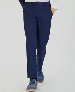 Calvin Klein Boy's Blue Slim-Fit Infinite Stretch Suit Pants Size 16R - Picture 1 of 2