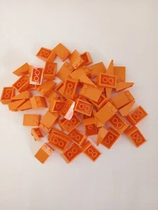 LEGO TEILE-BRANDNEU-#3298-ORANGE-SCHRÄGE 33 3X2-50 TEILE. #265 - Bild 1 von 4