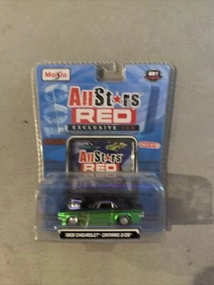 Rare Color Maisto All Stars Red 1968 Camaro Z/28 Metallic Black & Green Target - Image 1 of 4