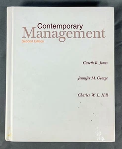 Contemporary Management Second Edition Hardcover Jones, George, Hill 2000 - Picture 1 of 4