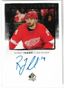2022-23 SP AUTHENTIC ROBBY FABBRI UD AUTHENTICS AUTO WINGS #UDA-RF - Picture 1 of 1