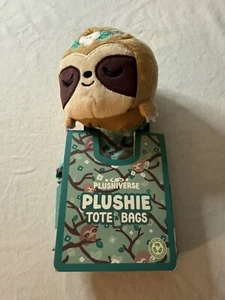 TeeTurtle - Plushie Tote Bag Plushiverse Sloth Cute Kids Girlie Floral Reusable - Picture 1 of 2