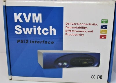 Interruptor KVM Interfaz PS/2, Ofrece Conectividad, Confiabilidad, Eficacia y Foto 1 de 3