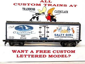 HO SCALE CUSTOM LETTERED SALTY GIRL SEAFOOD REEFER LOT E 🦪🦪🦪🦪 - Picture 1 of 10