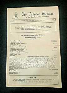Episcopal Bishop Wallace E Conkling 1946 Program SIGNED by 7th Bishop of Chicago - Picture 1 of 6