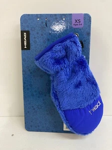 Head Jr Thermalfur Fleece Mittens XS  BLUE Furry New With Tag - Picture 1 of 4