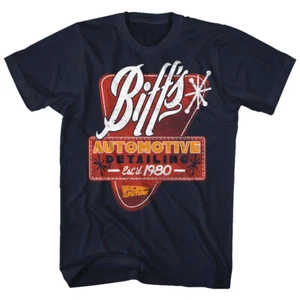Herren T-Shirt Back to the Future Film Biff's Automotive Detailing Est 1980 - Bild 1 von 3