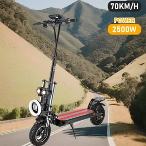 Electric Scooter 2500W Portable 70KM/H 11" Off Road & Night Colorful LED Lights - Picture 1 of 10