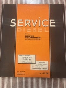 Revue Technique MOTEUR UNIC V 8 MZ 62 10.776 Cm3 29 Cv V8 - Picture 1 of 16