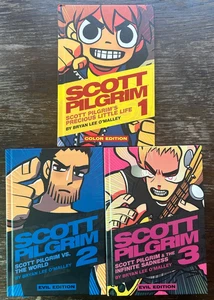 LOTE DE TAPA DURA SCOTT PILGIM 1 2 3 EVIL EDITION Y COLOR PRIMERA IMPRESIÓN Oni Press HC - Imagen 1 de 11