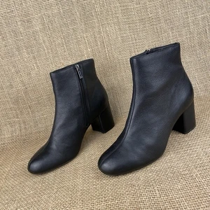 JESSICA SIMPSON Botines Negros Cuero Cremallera Plantilla Acolchada Talla 9 M - Imagen 1 de 10