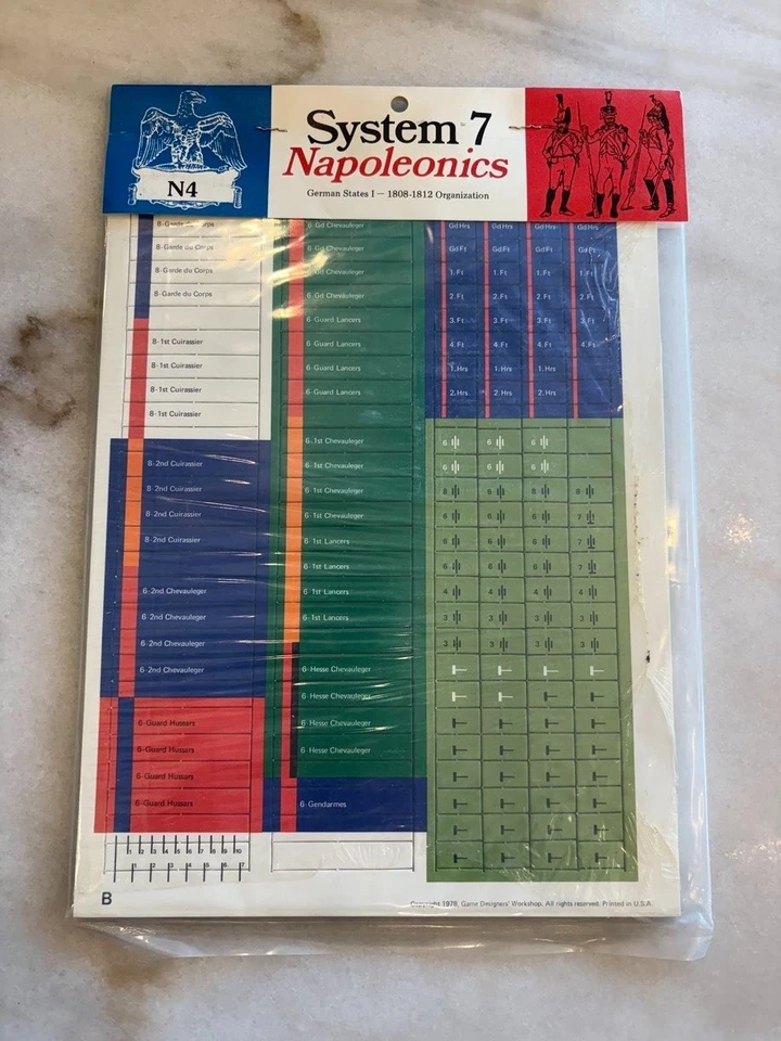 GDW System 7 Napoleonics Set N4 German States I 1808-1812 - Image 1 of 1