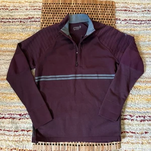 Smartwool Intraknit Merino Wool Textured Pullover Sweater Red Men's Size XL - Picture 1 of 3