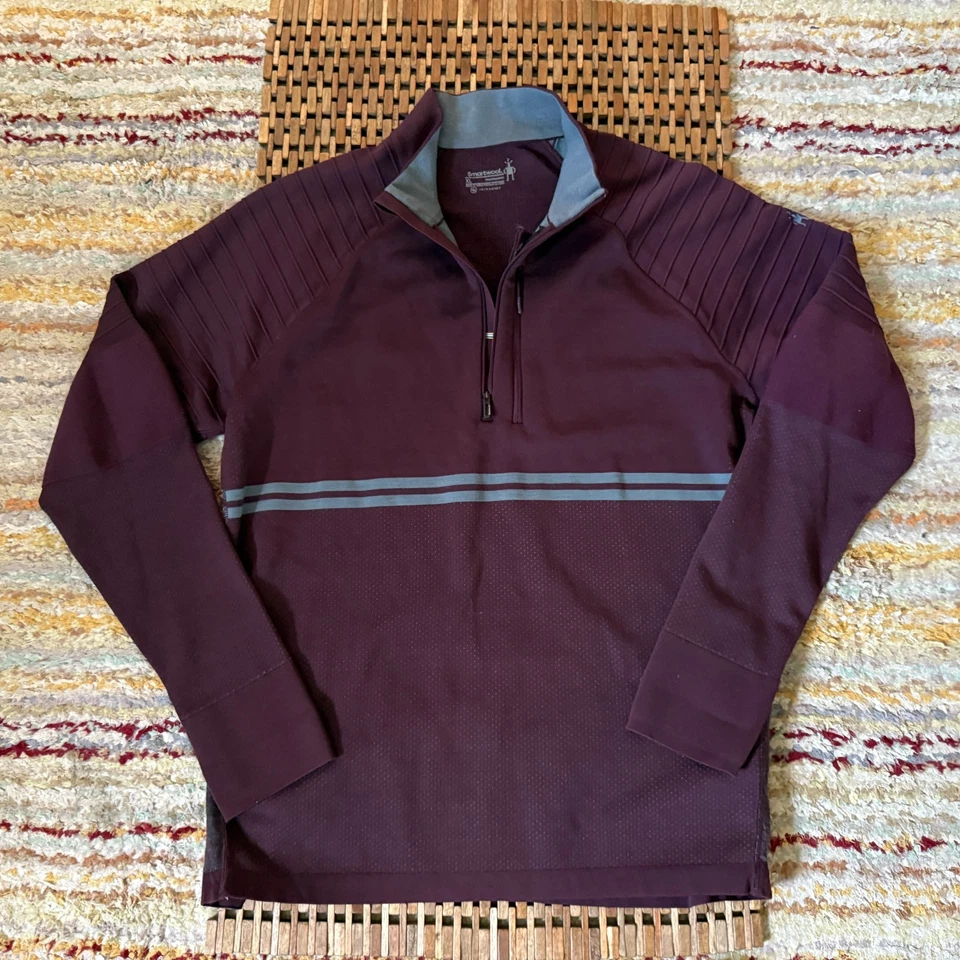 Smartwool Intraknit Merino Wool Textured Pullover Sweater Red Men's Size XL - Image 1 of 3