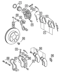 Genuine Mopar Disc Brake Caliper Left 5135215AA - Picture 1 of 1
