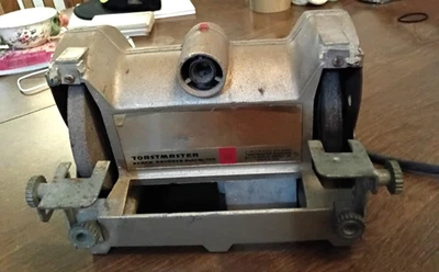 Vtg Toastmaster Bench Electrical Grinder 6" Disc Model 5575 Made In USA Tested - Image 1 of 4