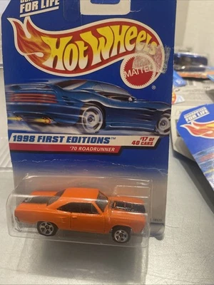 Hot Wheels 1998 primeras ediciones #17/40-'70 Plymouth Roadrunner #661 naranja A11 Foto 1 de 4