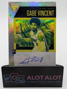 Panini Flux Signatures Silver Prizm Gabe Vincent Rookie 2020-21 automático radiocontrol - Imagen 1 de 5