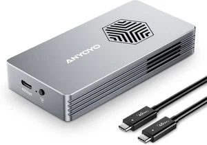 SSD Gehäuse ANYOYO 40Gbps M.2 NVMe mit Lüfter - Afbeelding 1 van 9