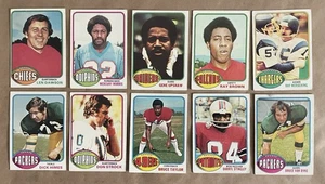 1976  TOPPS FOOTBALL 40 CARD LOT DAWSON/MORRIS/UPSHAW  VG-EX - Picture 1 of 4