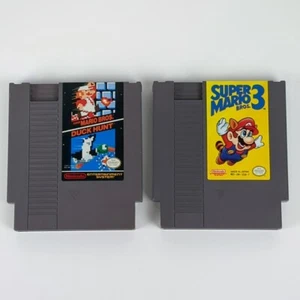 Nintendo NES Games Super Mario Bros 1 Duck Hunt Super Mario Bros 3 1990 Covers - Picture 1 of 8