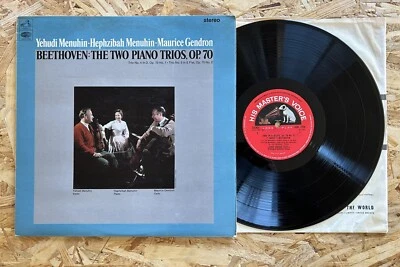 Menuhin Violin Gendron Cello Beethoven Piano Trios HMV ASD 2258 Ed1 Stereo NM - Image 1 of 4