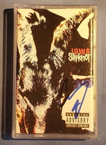 Corey Taylor SLIPKNOT IOWA Cassette Tape Signed JSA AUTHENTIC Cover