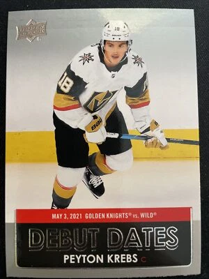 21-22 UD Series 1 Hockey Debut Dates DD-14 Peyton Krebs - Image 1 of 2