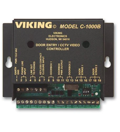 Viking Electronics C1000b Door Entry Controller With CCTV Video