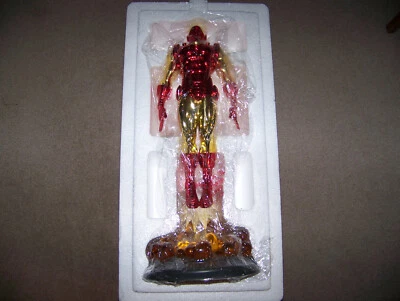 MARVEL HITOS CROMO GALVANIZADO IRON MAN ESTATUA PRUEBA DE ARTISTA - VENGADORES  Foto 1 de 4