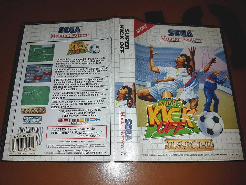 ## Sega Master System - Super Kick Off Cover Variant - Top / Ms Game ## - Image 1 of 1